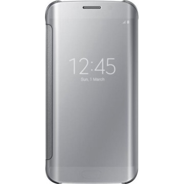 Samsung Galaxy S6 Edge Clear View Cover - Zilver