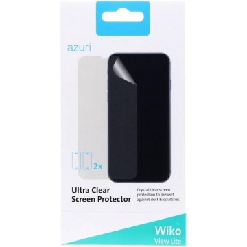 Azuri duo screenprotector ultra clear (2 stuks) - Voor Wiko View Lite - Transparant