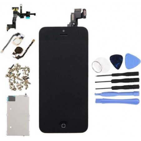 Voor Apple iPhone 5C - A+ Voorgemonteerd LCD scherm Zwart & Tools