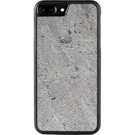 iPhone 12 Silver Stone Cover - leisteen - zilver