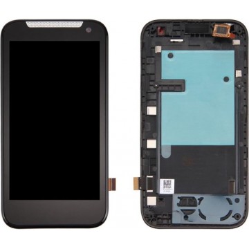 Let op type!! Dual SIM LCD Screen and Digitizer Full Assembly with Frame for HTC Desire 310(Black)