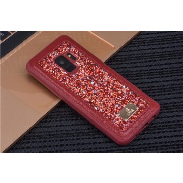 UNIQ Accessory Galaxy S9 Hard Case Backcover glitter - Rood (G960)