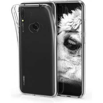 Huawei Y6 2019 Hoesje Transparant  - Huawei Y6 (2019) Siliconen Hoesje Case Back Cover - Clear