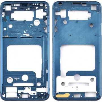 Front Behuizing LCD Frame Bezel Plate voor LG V35 ThinQ (Blauw)