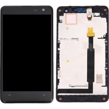 Nokia Lumia 625 LCD Display + Touch Screen Digitizer Assembly with Frame(Black)