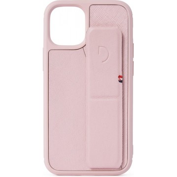 DECODED Stand Case Split iPhone 12 Mini, Stand-Functie, Strap Case, Knoppen, Minimaal Design - Hoes voor iPhone 12 Mini [ Roze ]
