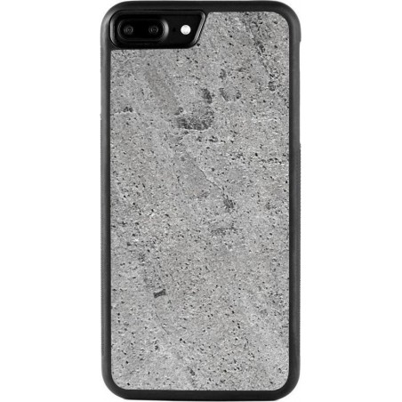 iPhone X/XS Silver Stone Cover - leisteen - zilver