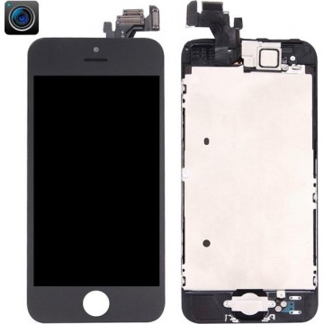 Let op type!! LCD Screen and Digitizer Full Assembly with Front Camera for iPhone 5(Black)