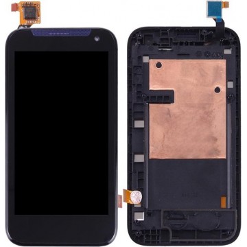 Let op type!! LCD Screen and Digitizer Full Assembly with Frame for HTC Desire 310 (Single Card)(Black)