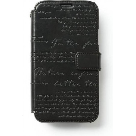 Zenus hoesje voor Samsung Galaxy S5 Masstige Lettering Diary - Black