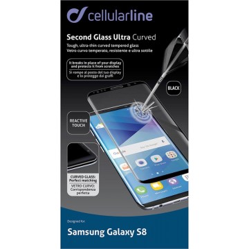 Cellularline Second Glass Ultra Curved Galaxy S8 Doorzichtige schermbeschermer 1stuk(s)