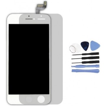 Voor Apple iPhone 6S 4.7" - A+ LCD scherm Wit + Tools & Screenguard