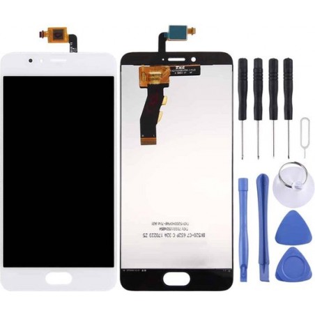 Voor Meizu M5s / Meilan 5s Origineel LCD-scherm + Origineel aanraakscherm (wit)