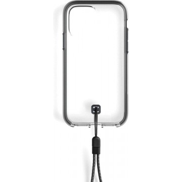 Lander Glacier case voor iPhone 12 mini - met polskoord - Clear / Black