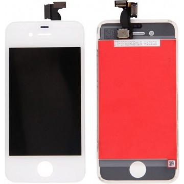 Let op type!! Digitizer Assembly (LCD + Frame + Touch Pad) for iPhone 4(White)