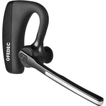 FEDEC Bluetooth Headset K10C - Verstelbare Microfoon - Accu - Opneemknop, Verstelbare Volume, Mute