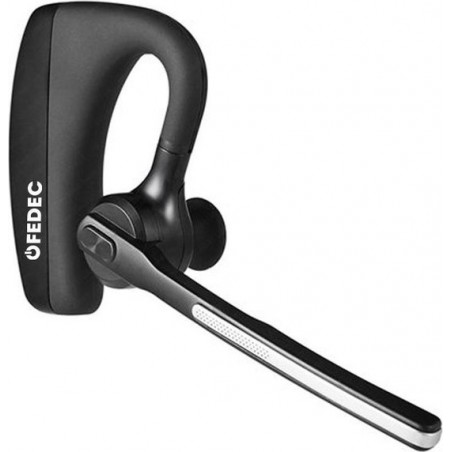 FEDEC Bluetooth Headset K10C - Verstelbare Microfoon - Accu - Opneemknop, Verstelbare Volume, Mute