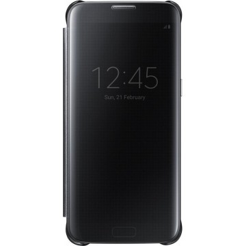 Samsung Clear View Cover voor Samsung Galaxy S7 Edge - Zwart