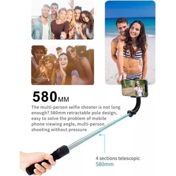 Selfie Stick with Wireless Remote and Tripod Stand 360 Rotation for iPhone 12/11 Pro/XS Max/XS/XR/X/8/7 Samsung and Smartphone