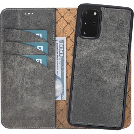 Bouletta - Samsung S20 Plus - Uitneembare leder hoesje - Marble Grey