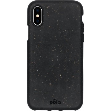 Pela Eco-Friendly Softcase Backcover iPhone Xs / X hoesje - Zwart