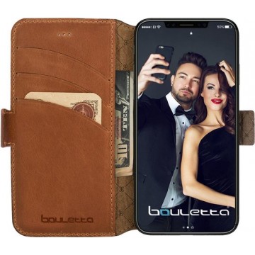 Bouletta Lederen Apple iPhone Xr Hoesje - Wallet Case - Pure Cognac