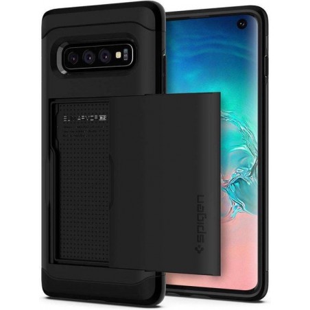 Hoesje Samsung Galaxy S10 - Spigen Slim Armor CS Case - Zwart