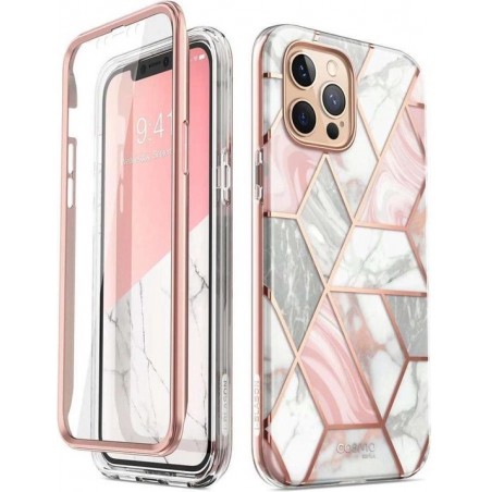Supcase Apple iPhone 12 Pro Max Cosmo Hoesje - Marble Pink