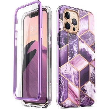 Supcase Apple iPhone 12 Pro Max Cosmo Hoesje Marble Purple