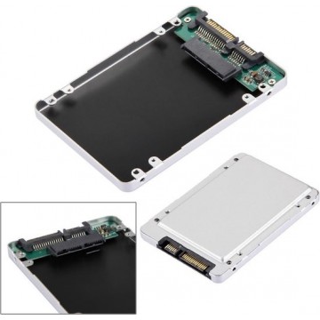 Let op type!! HD2590-SMR 1.8 inch Micro SATA HDD / SSD naar 2.5 inch SATA harde schijf Caddy Adapter (zwart)