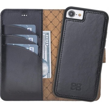 Bouletta Uitneembare Leder WalletCase Hoesje iPhone 7/8 - Rustic Black