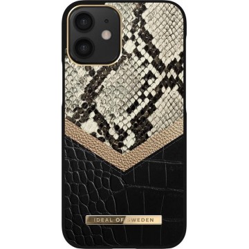 iDeal of Sweden - iPhone 12 mini Hoesje - Fashion Back Case Midnight Python