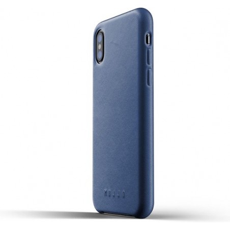 Mujjo iPhone X/XS Leren Telefoonhoesje - Bruin - Premium leer - Telefoon case / cover - Slimfit - 1.8mm dun