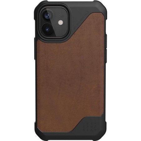 UAG - iPhone 12 mini Hoesje - Back Case Metropolis LT Leer Bruin