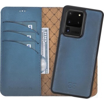 Bouletta - Samsung S20 Ultra - Uitneembare leder hoes - Midnight Blue