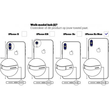 iPhone Xs Max - Pitaka Aramid Fiber hoesje / Kevlar – kogelvrij, extreem sterk, dun & licht – Twill patroon - Rood / Zwart