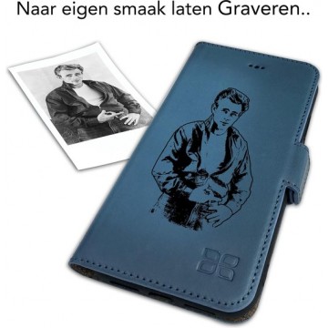 Bouletta Lederen Apple iPhone 11 Pro Max Hoesje - Book Case - ‘Persoonlijke Gravering’ met Foto/Afbeelding