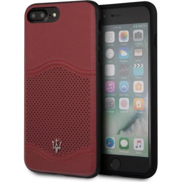 iPhone 8 Plus/7 Plus/6s Plus/6 Plus hoesje - Maserati - Rood - Leer