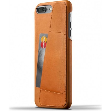 Mujjo Leather Wallet Case for iPhone 8 Plus / 7 Plus  Tan
