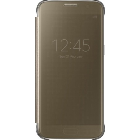 Samsung clear view cover - goud - voor Samsung G930 Galaxy S7