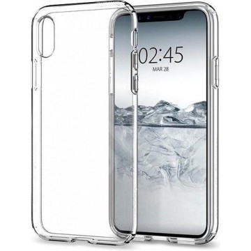 iPhone X Case Liquid Crystal - Crystal Clear (f)