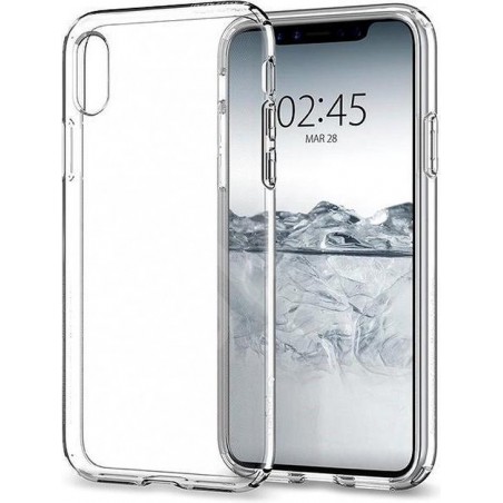 iPhone X Case Liquid Crystal - Crystal Clear (f)