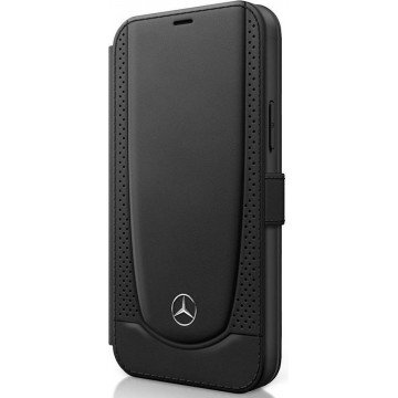iPhone 12 Pro Max Bookcase hoesje - Mercedes-Benz - Effen Zwart - Leer