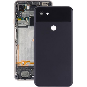 Batterij achterkant met cameralens en zijtoetsen voor Google Pixel 3a XL (zwart)