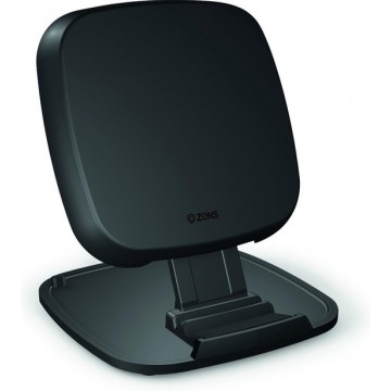 ZENS Fast Wireless Charger Stand geoptimaliseerd voor Apple iPhone - Zwart