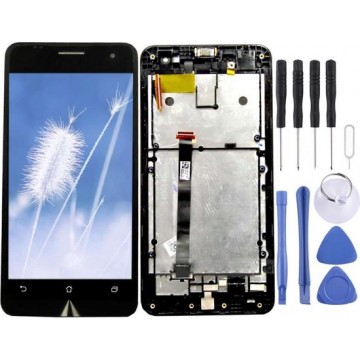 Let op type!! LCD Screen and Digitizer Full Assembly with Frame for Asus Zenfone 5 / A501CG / A500CG(Black)