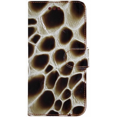 Made-NL Apple iPhone 12 Pro Bruin lak leder met giraffe print