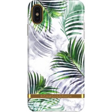 Richmond & Finch White Marble Tropics for iPhone XS Max GOLD DETAILS