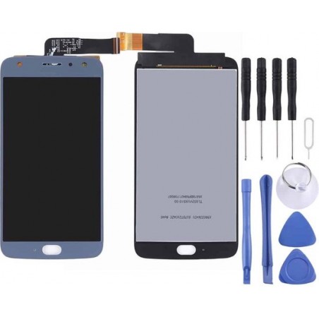 Lcd-scherm en Digitizer Full Assembly voor Motorola Moto X4 (blauw)