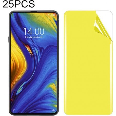 Let op type!! 25 stuks voor Xiaomi mi mix 3 Soft TPU volledige dekking front Screen Protector